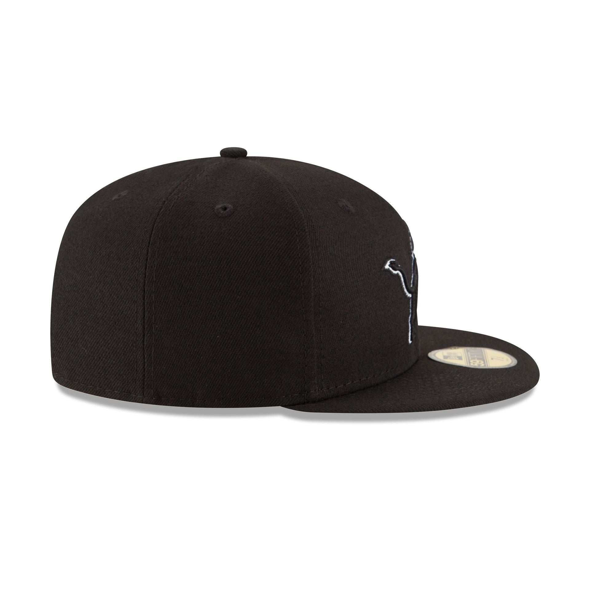 Detroit Lions Black & White 59FIFTY Fitted Hat - Image 5