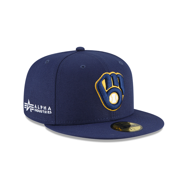 Alpha Industries X Milwaukee Brewers 59FIFTY Fitted Hat - Image 3