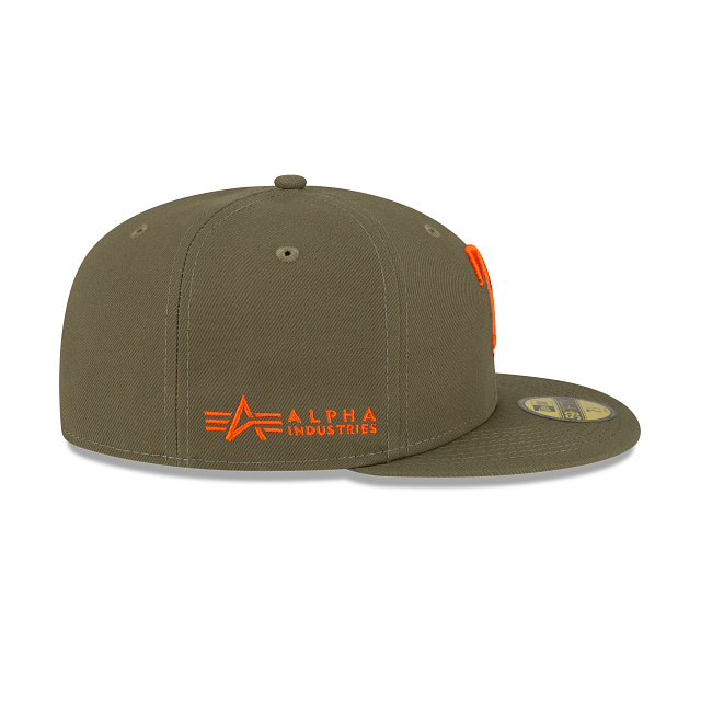 Alpha Industries X Texas Rangers Green 59FIFTY Fitted Hat - Image 5