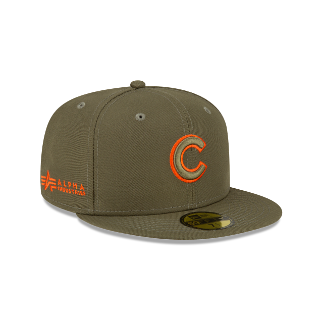 Alpha Industries X Chicago Cubs Green 59FIFTY Fitted Hat - Image 3