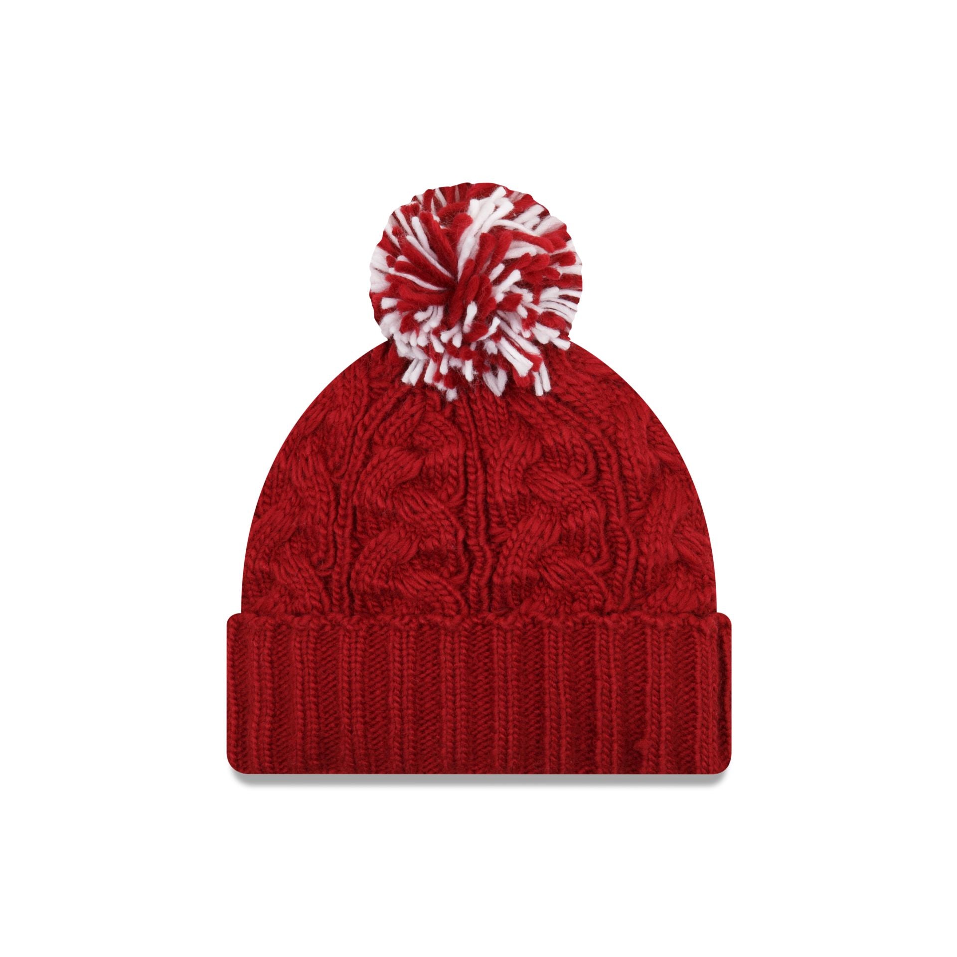 Washington Commanders Cozy Cable Women's Pom Knit Hat - Image 2