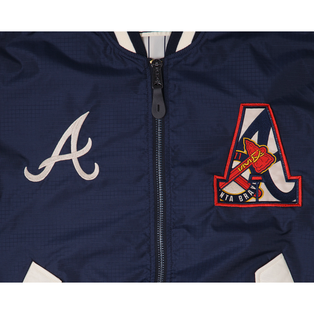 Alpha Industries X Atlanta Braves L-2B Bomber Jacket - Image 3