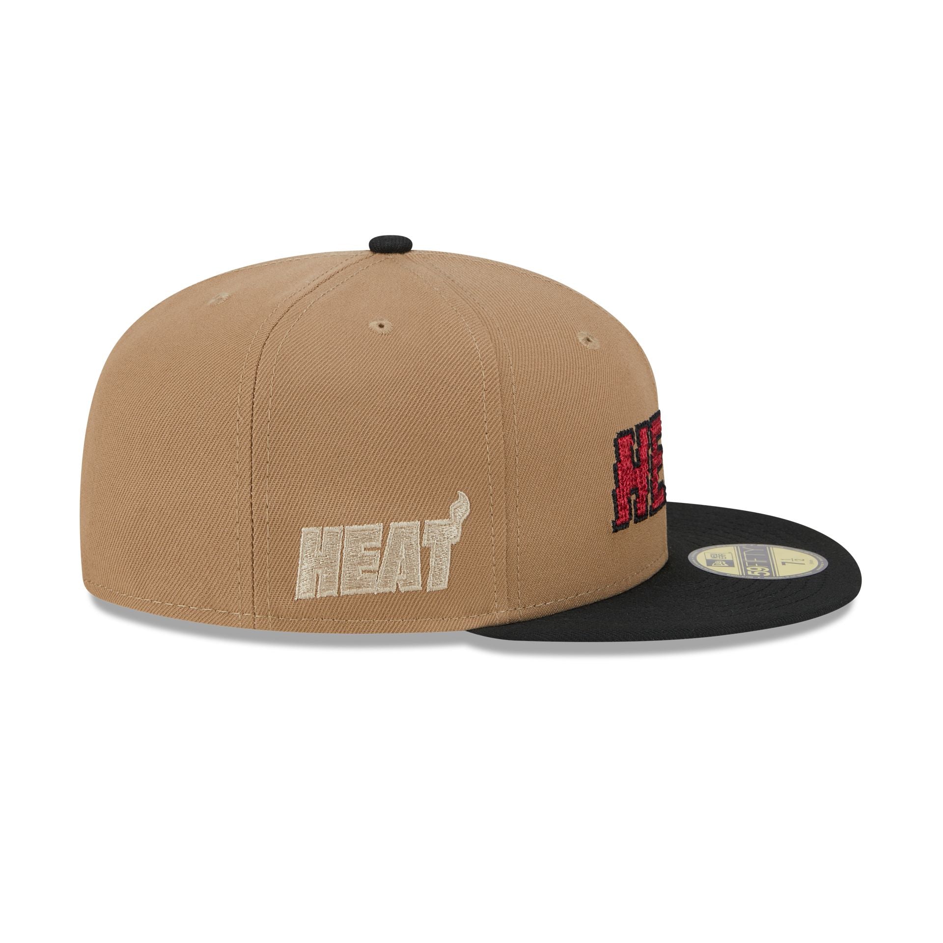 Miami Heat Classic 8-Bit Wordmark 59FIFTY Fitted Hat - Image 5