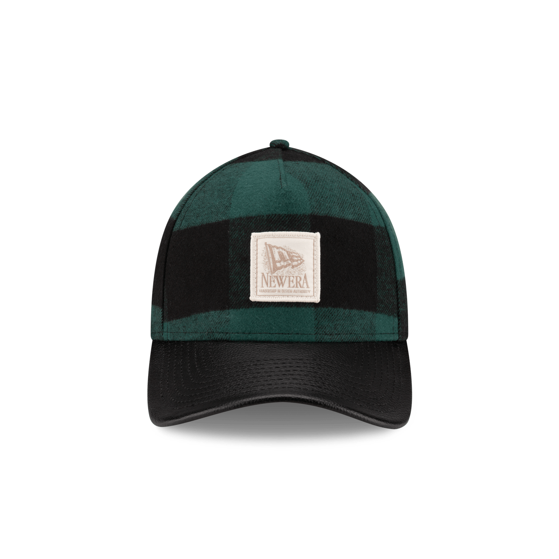 Lumber Plaid Kelly Green 9FORTY A-Frame Adjustable Hat - Image 2