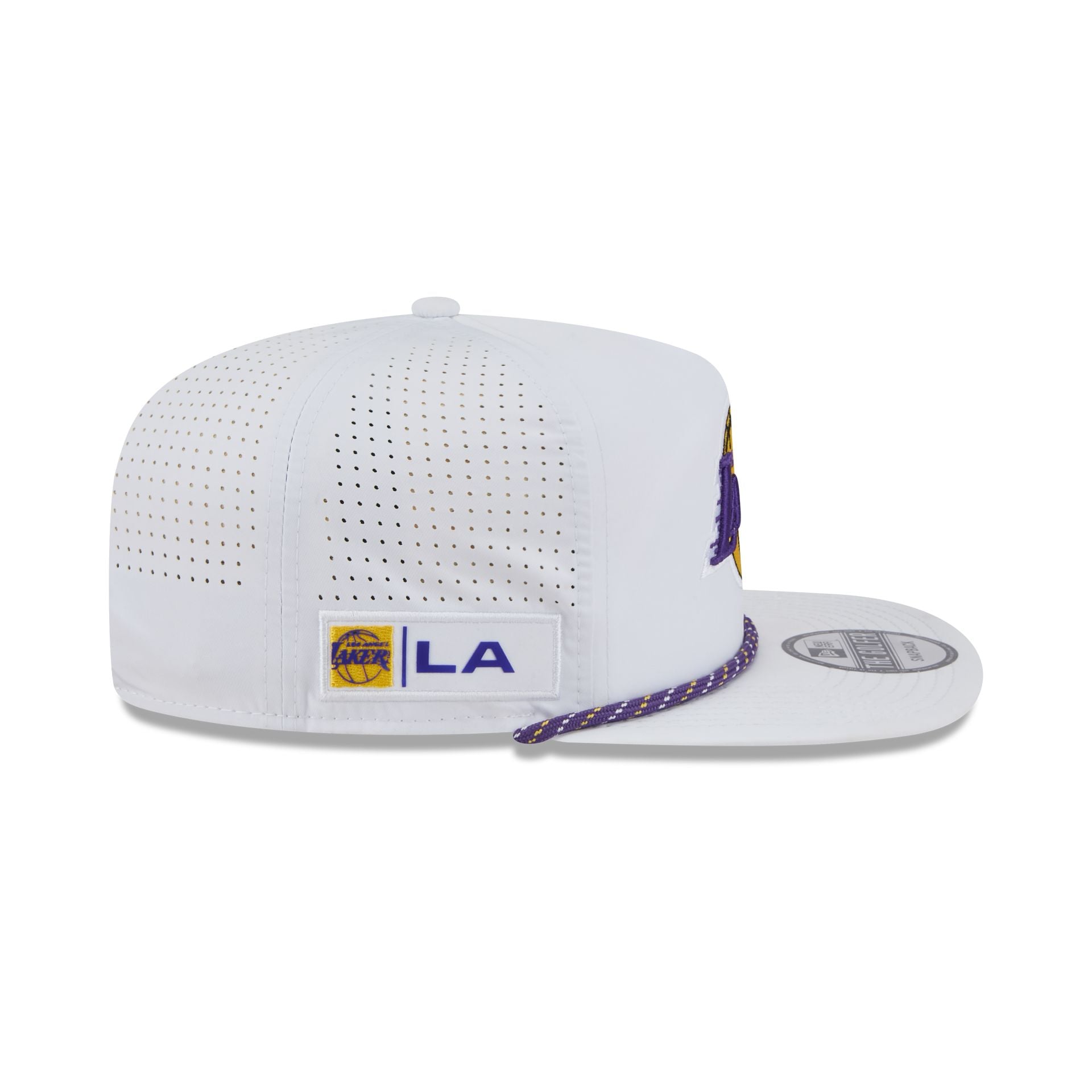 Los Angeles Lakers Optic White Performance Rope Golfer Hat - Image 5