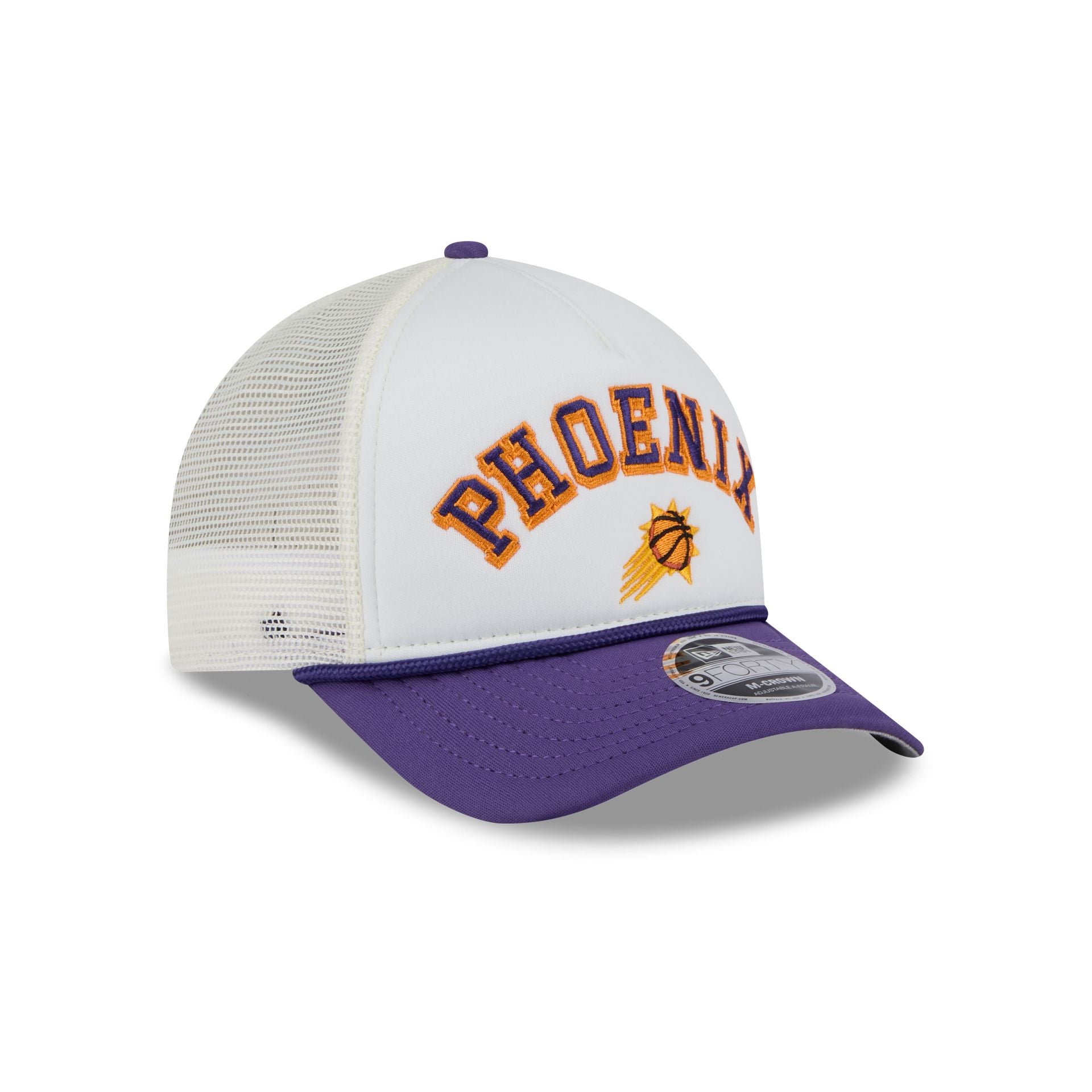Phoenix Suns Chrome Arch 9FORTY M-Crown A-Frame Trucker Hat - Image 3
