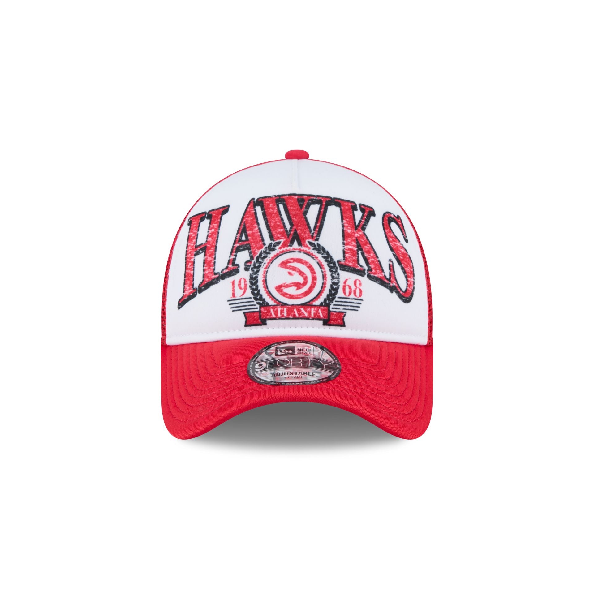 Atlanta Hawks Distressed 9FORTY A-Frame Trucker Hat - Image 2