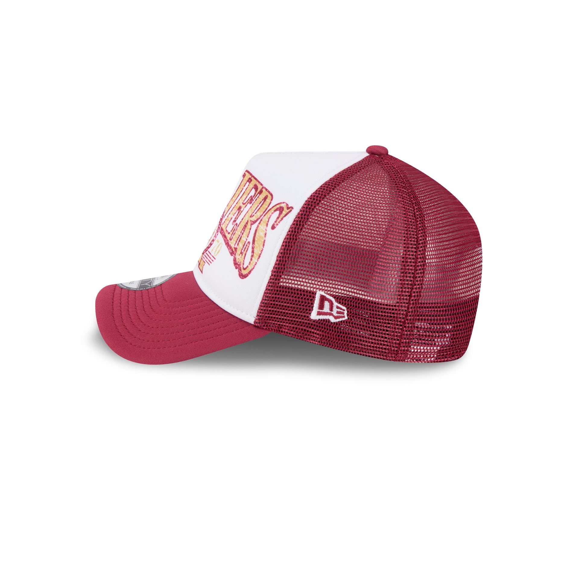 Cleveland Cavaliers Distressed 9FORTY A-Frame Trucker Hat - Image 4