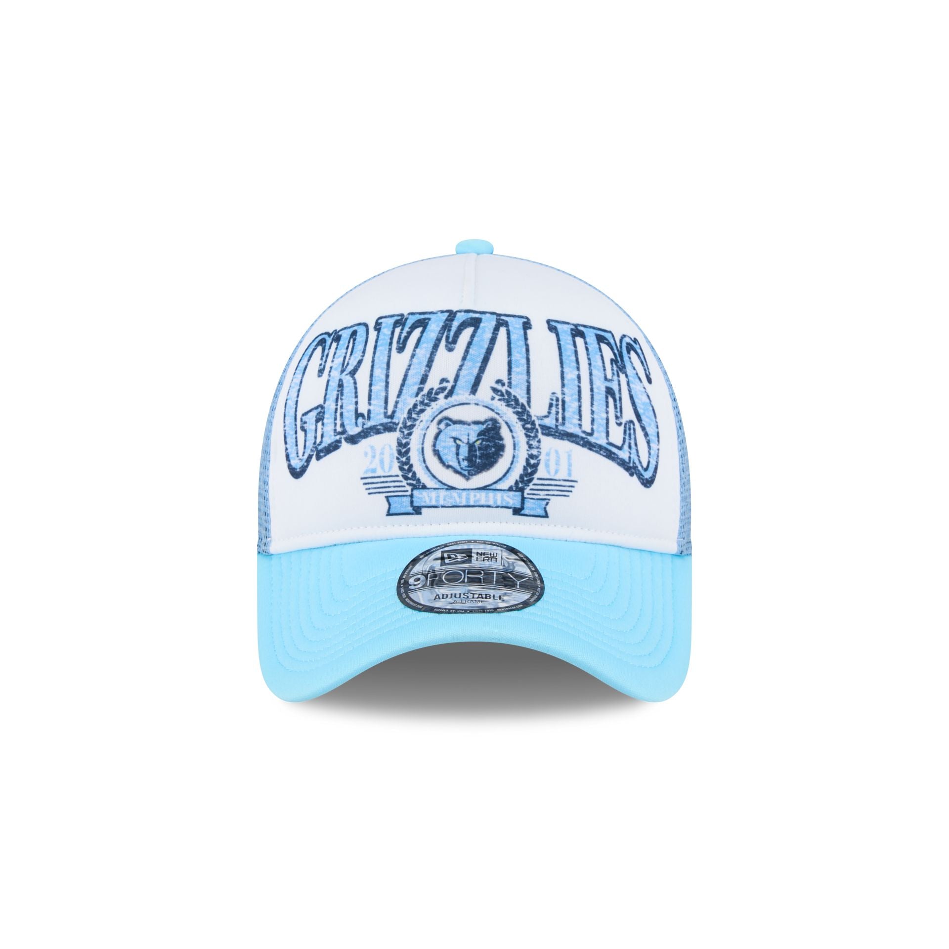 Memphis Grizzlies Distressed 9FORTY A-Frame Trucker Hat - Image 2