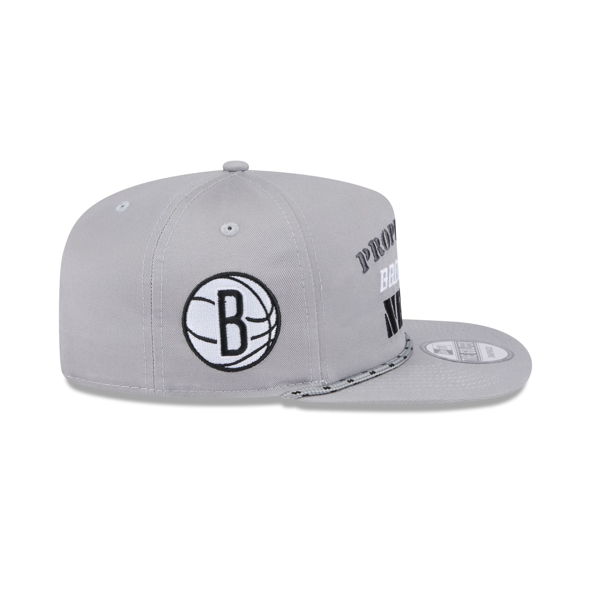 Brooklyn Nets Vintage Gray Rope Golfer Hat - Image 4
