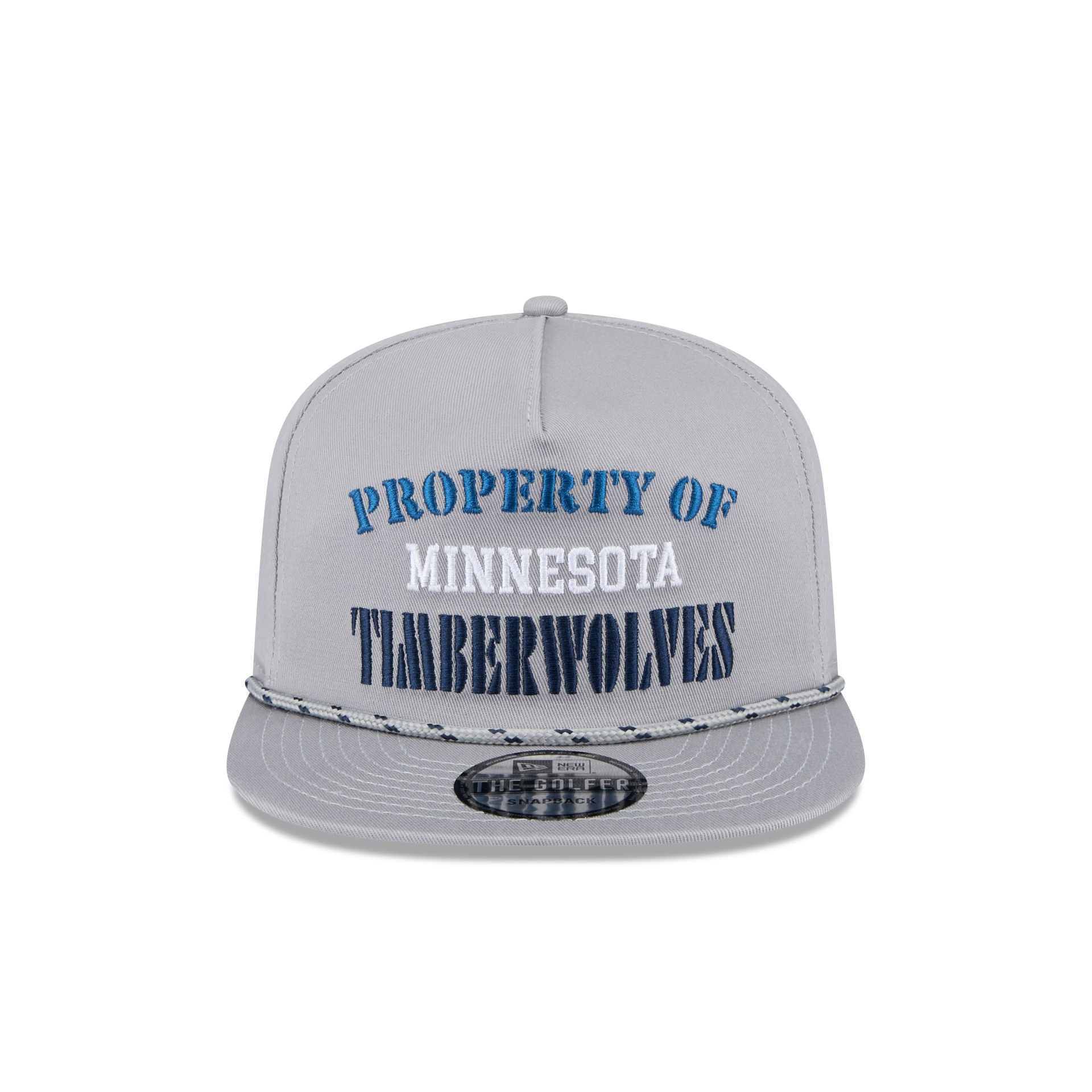 Minnesota Timberwolves Vintage Gray Rope Golfer Hat - Image 2