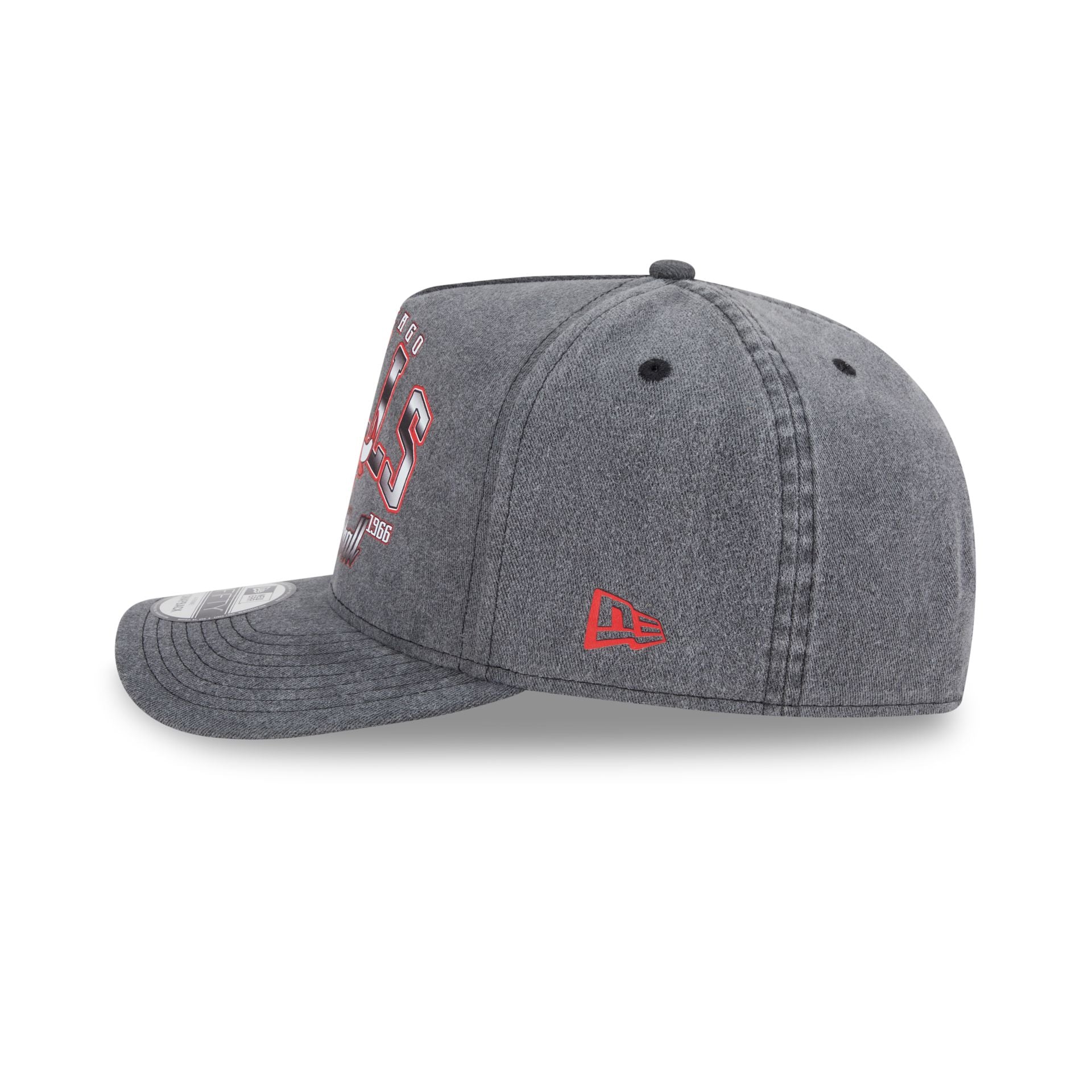 Chicago Bulls Washed 9FIFTY A-Frame Snapback Hat - Image 4