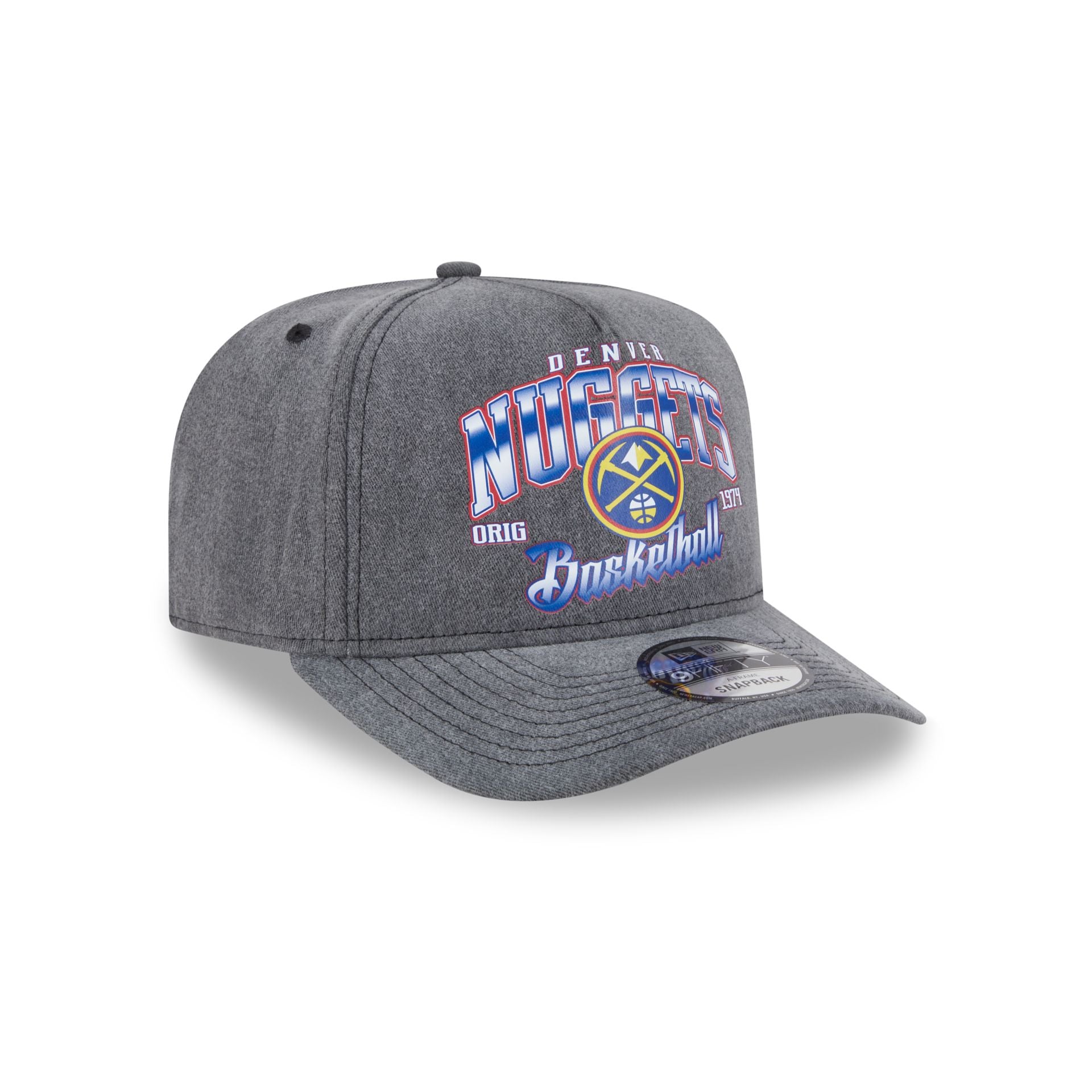 Denver Nuggets Washed 9FIFTY A-Frame Snapback Hat - Image 3