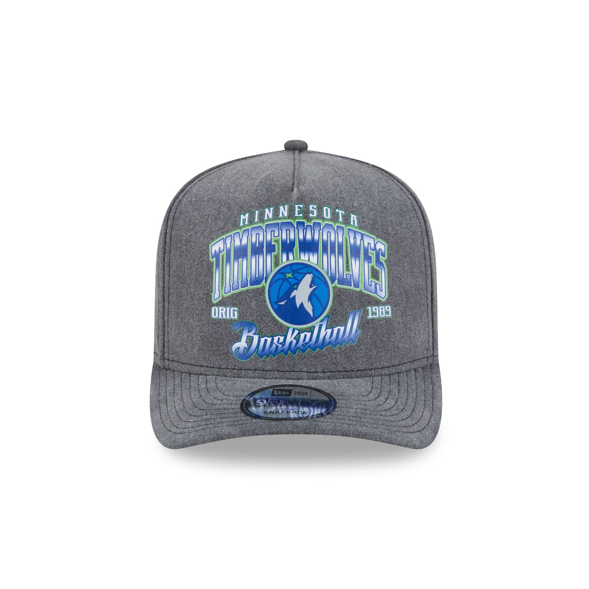 Minnesota Timberwolves Washed 9FIFTY A-Frame Snapback Hat - Image 2