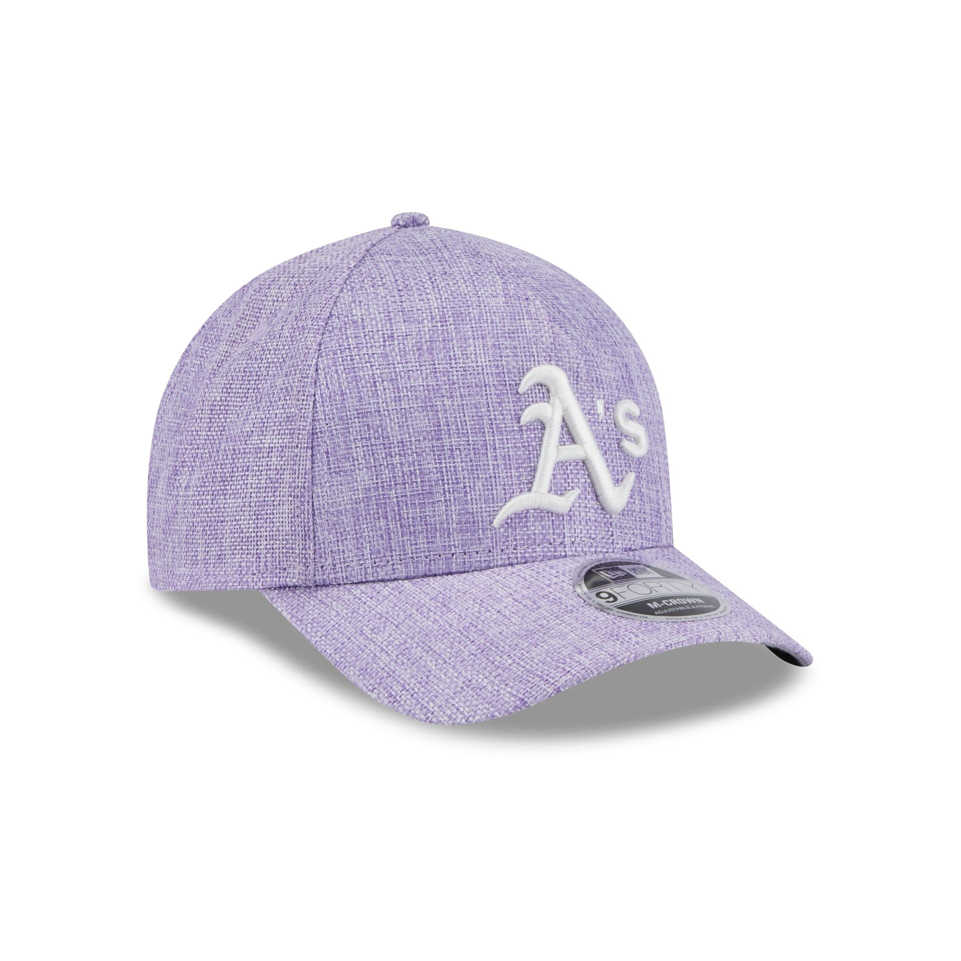 Athletics Cotton Weave Purple 9FORTY M-Crown A-Frame Snapback Hat - Image 3