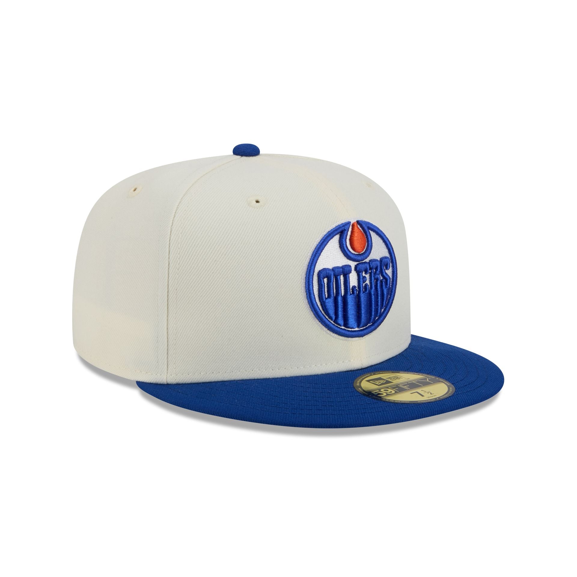 Edmonton Oilers Chrome White 59FIFTY Fitted Hat - Image 3