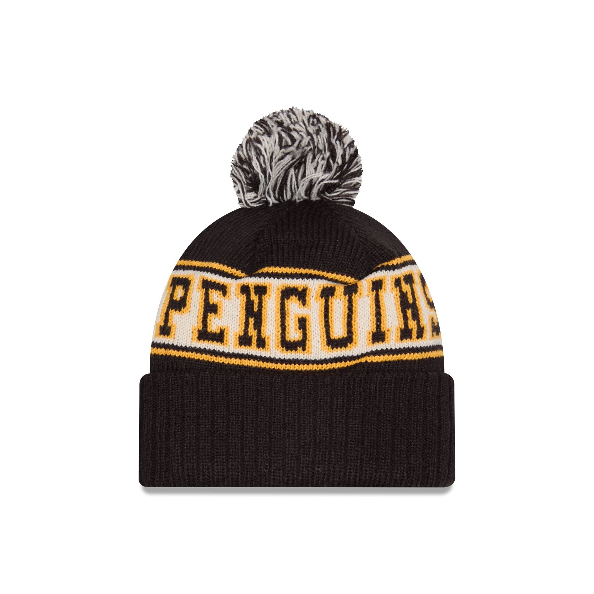 Pittsburgh Penguins Retro Pom Knit Hat - Image 2