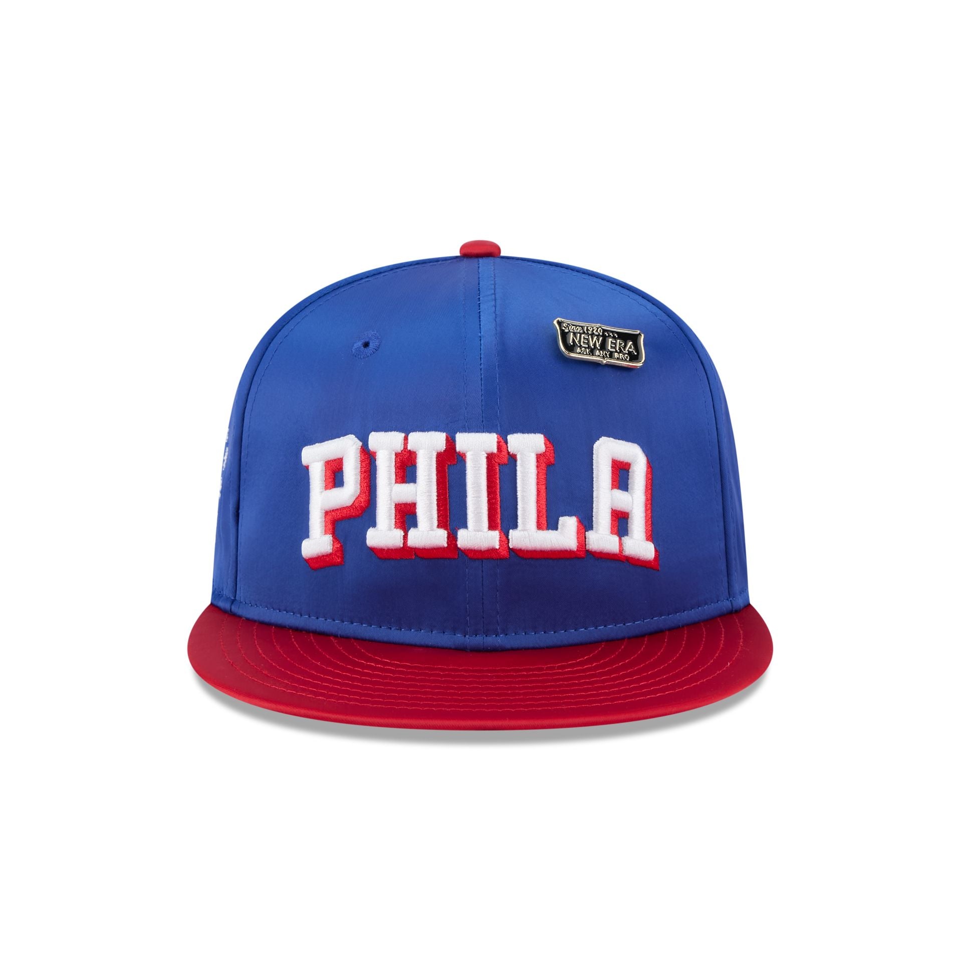 Philadelphia 76ers Satin Pin 9FIFTY Snapback Hat - Image 2