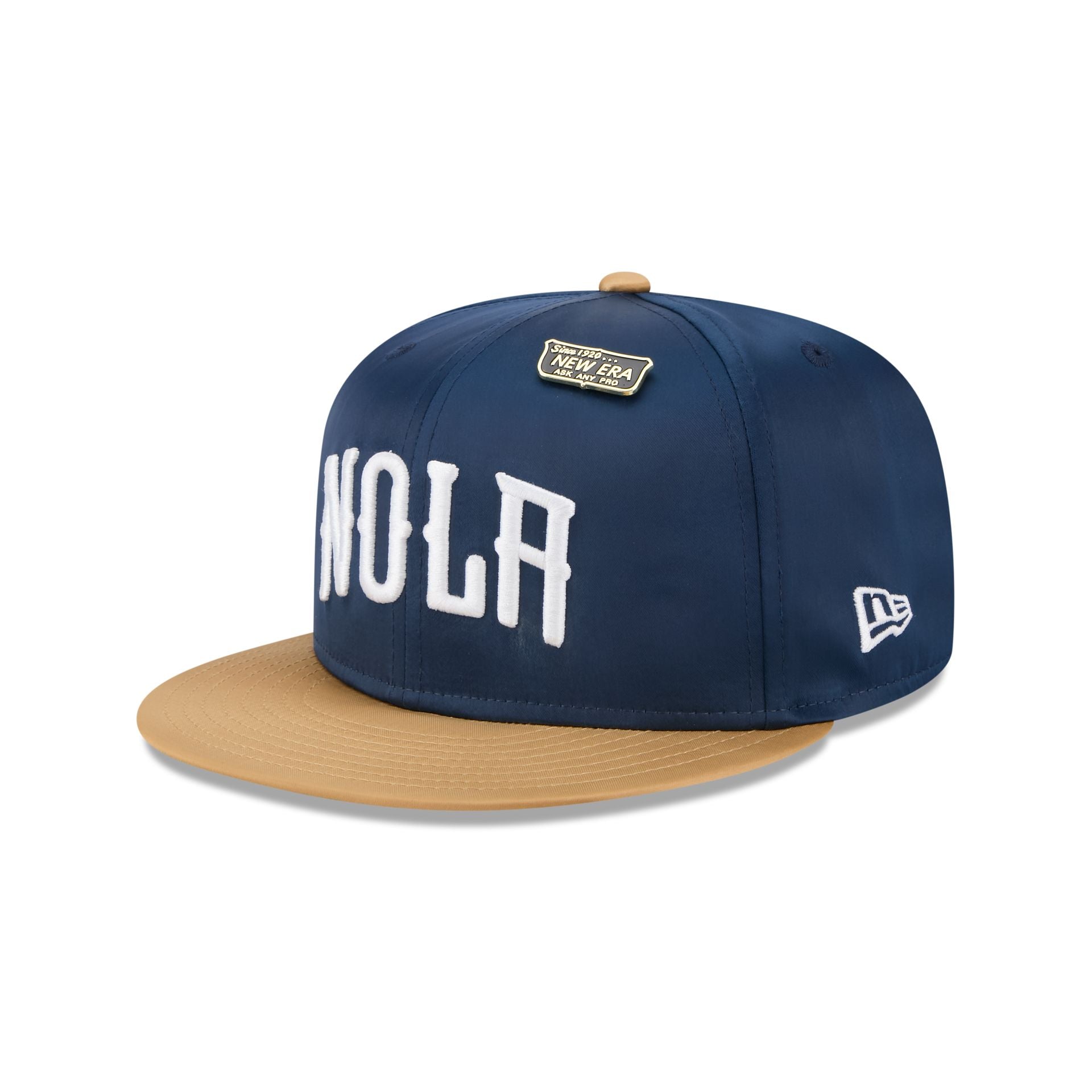 New Orleans Pelicans Satin Pin 9FIFTY Snapback Hat - Image 3