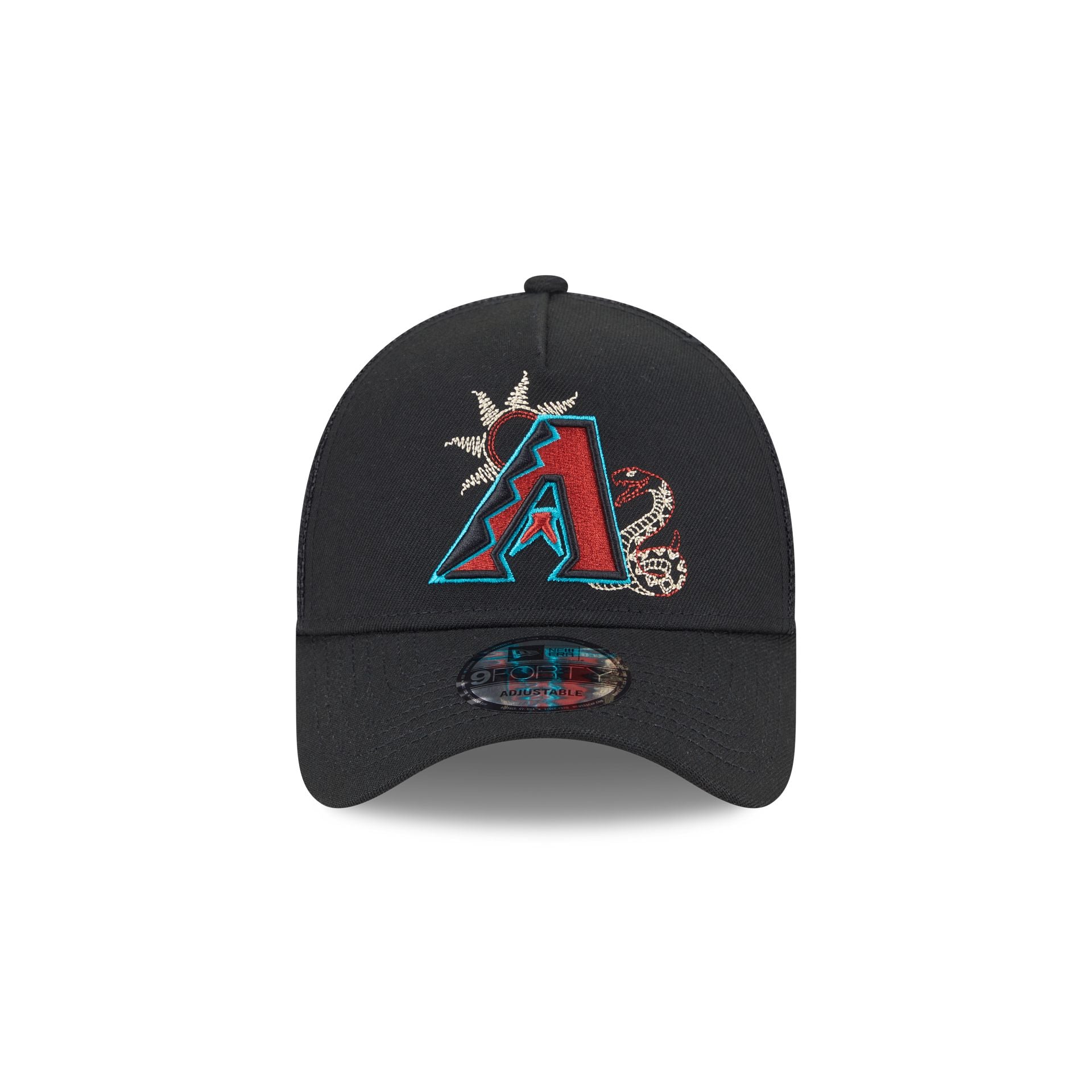 Arizona Diamondbacks State Stitch 9FORTY A-Frame Trucker Hat - Image 2