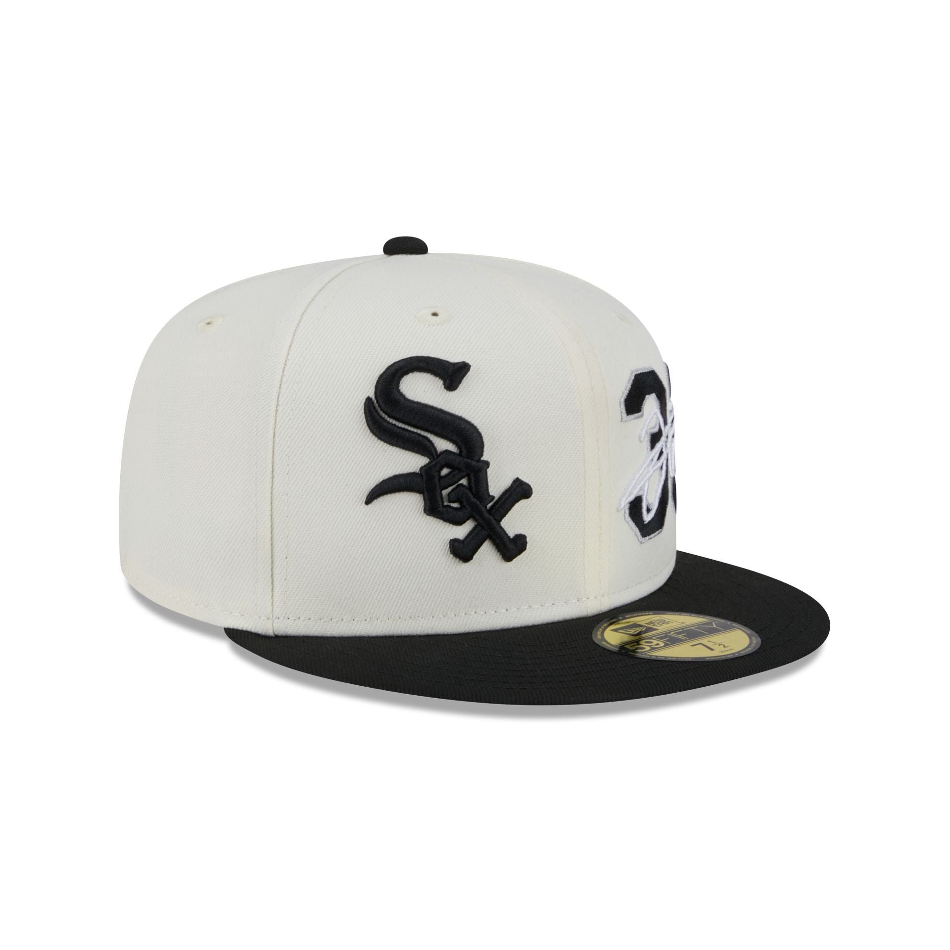 Chicago White Sox Frank Thomas Chrome White 59FIFTY Fitted Hat - Image 3