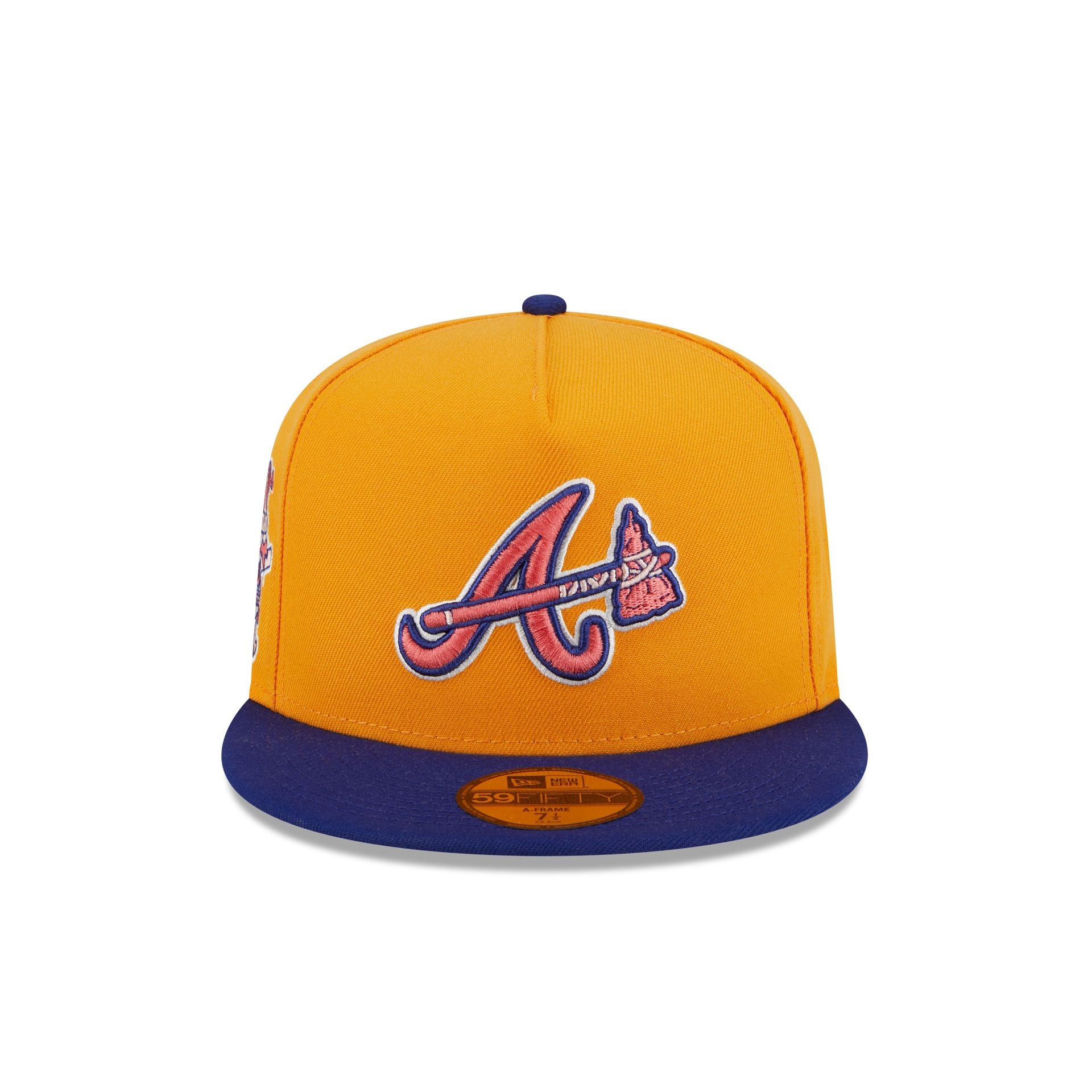 Atlanta Braves Gold 59FIFTY A-Frame Fitted Hat - Image 2