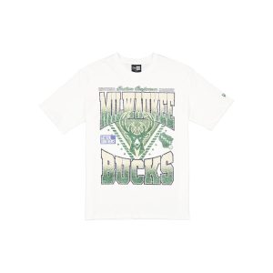 Milwaukee Bucks Sport Classics Washed Optic White T-Shirt