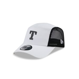 Texas Rangers White Poly Runner Adjustable Hat