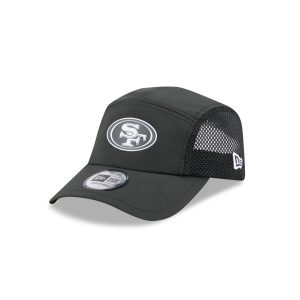 San Francisco 49ers Black Poly Runner Adjustable Hat