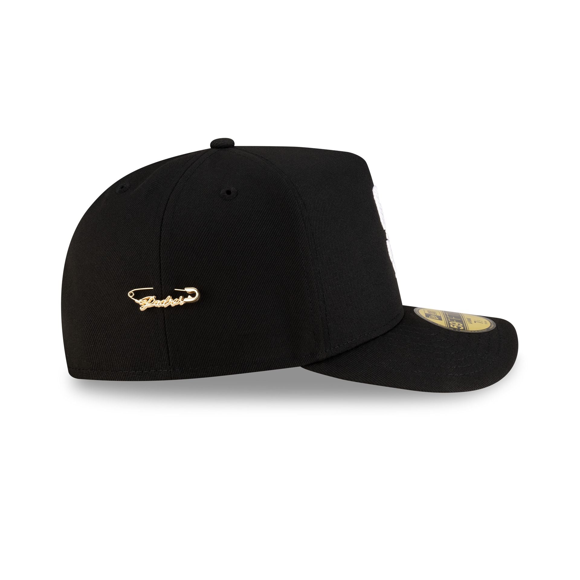 San Diego Padres Black Script Safety Pin 59FIFTY A-Frame Fitted Hat - Image 4