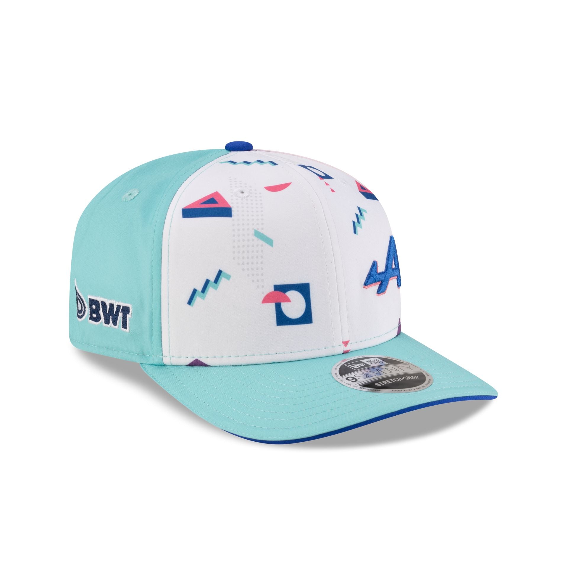 2025 Miami Race Special BWT Alpine F1 Team 9SEVENTY Stretch-Snap Hat - Image 3