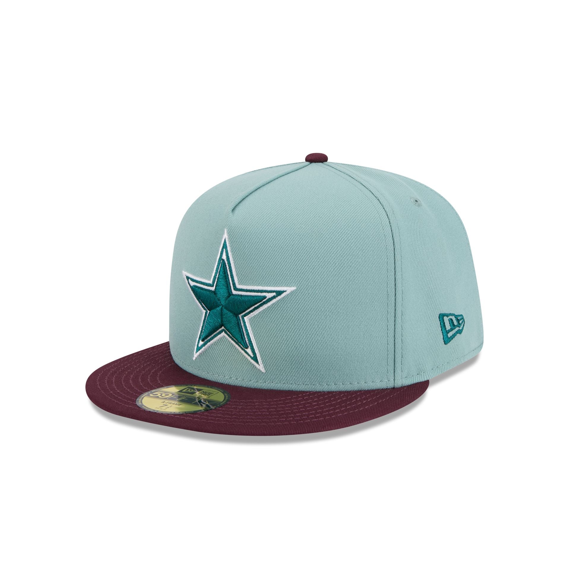 Dallas Cowboys Beach Kiss Blue 59FIFTY A-Frame Fitted Hat - Image 3