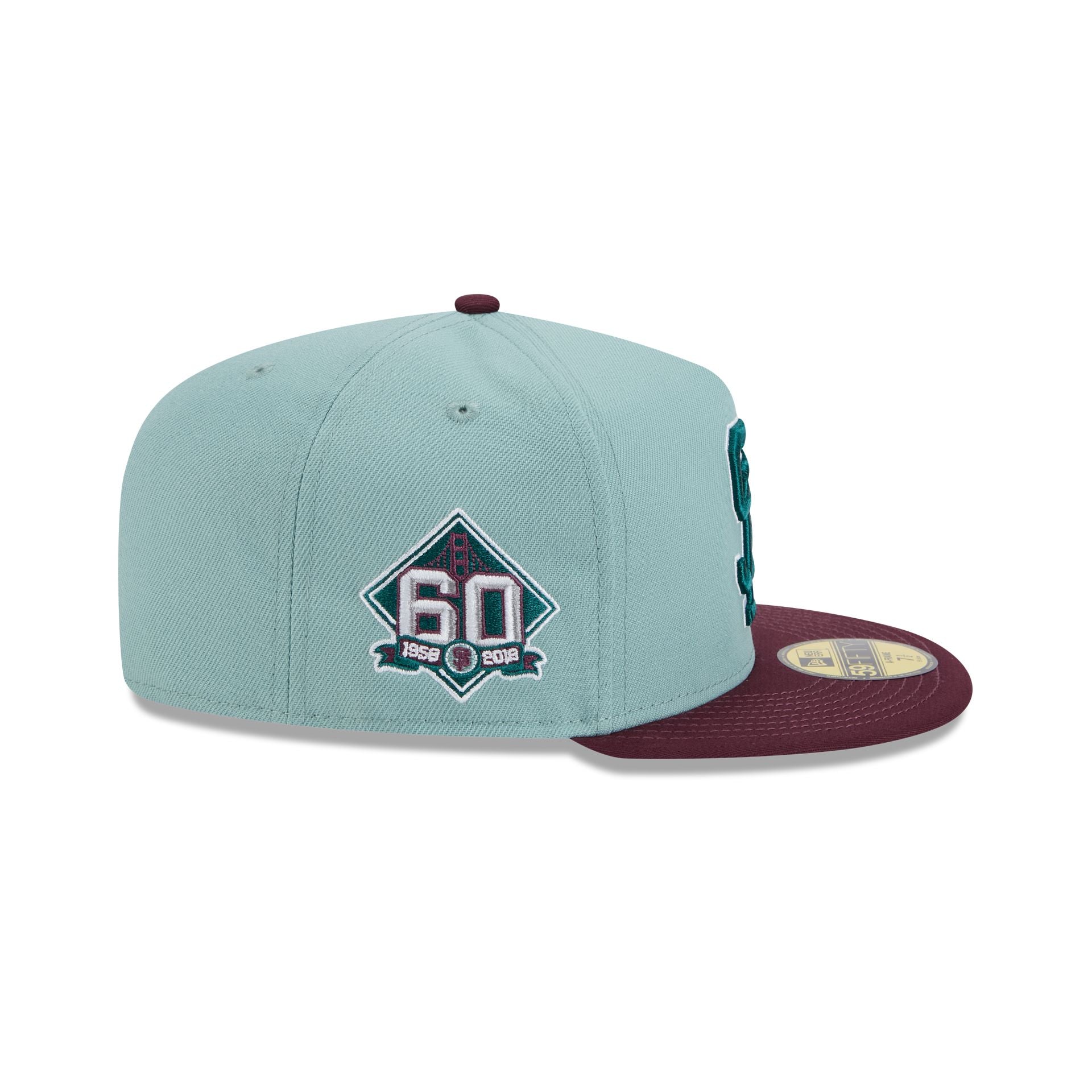 San Francisco Giants Beach Kiss Blue 59FIFTY A-Frame Fitted Hat - Image 4