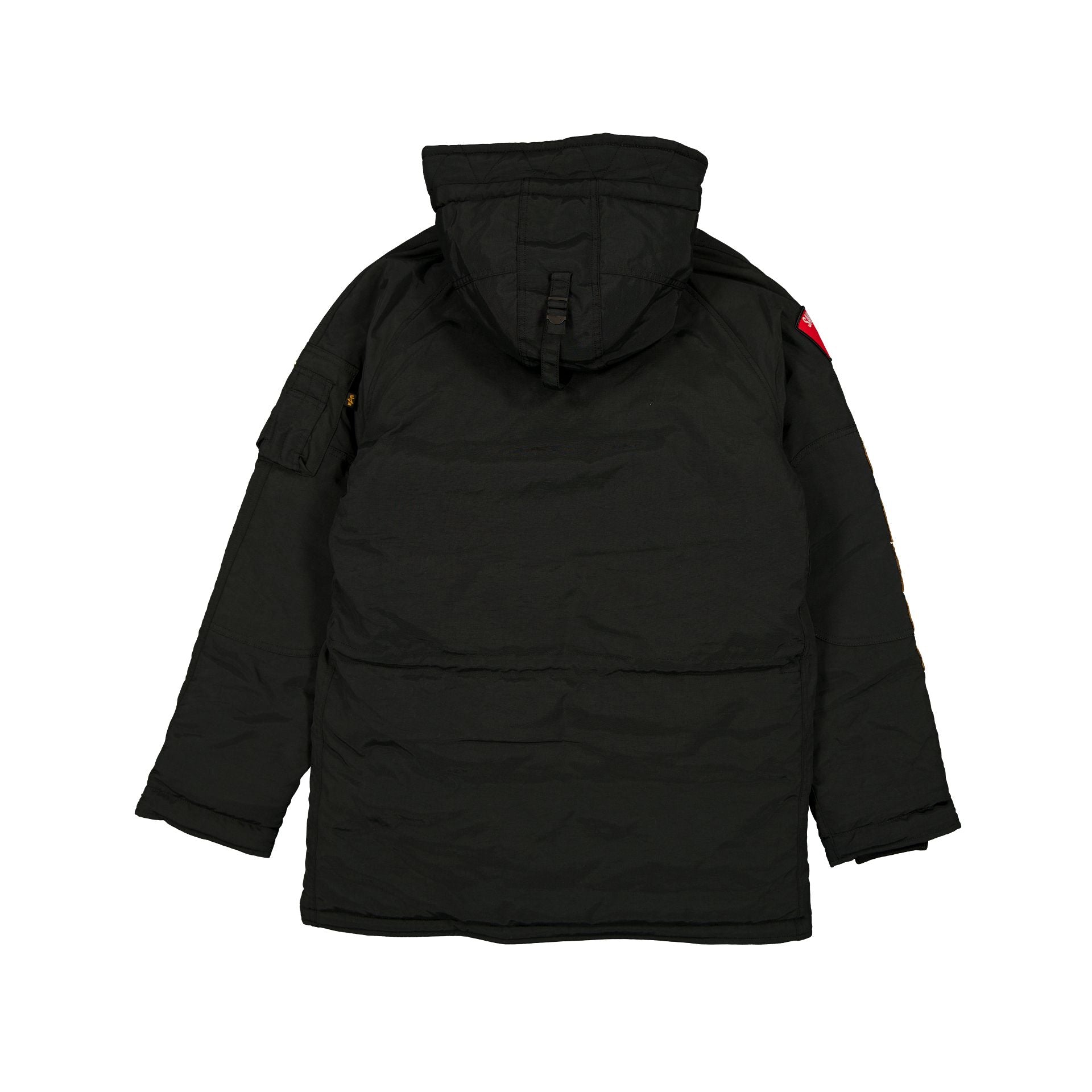 Alpha Industries x San Francisco 49ers Black N-3B Parka Jacket - Image 2