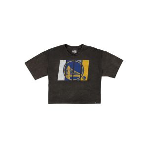 Golden State Warriors Sport Night Black Cropped Women's T-Shirt