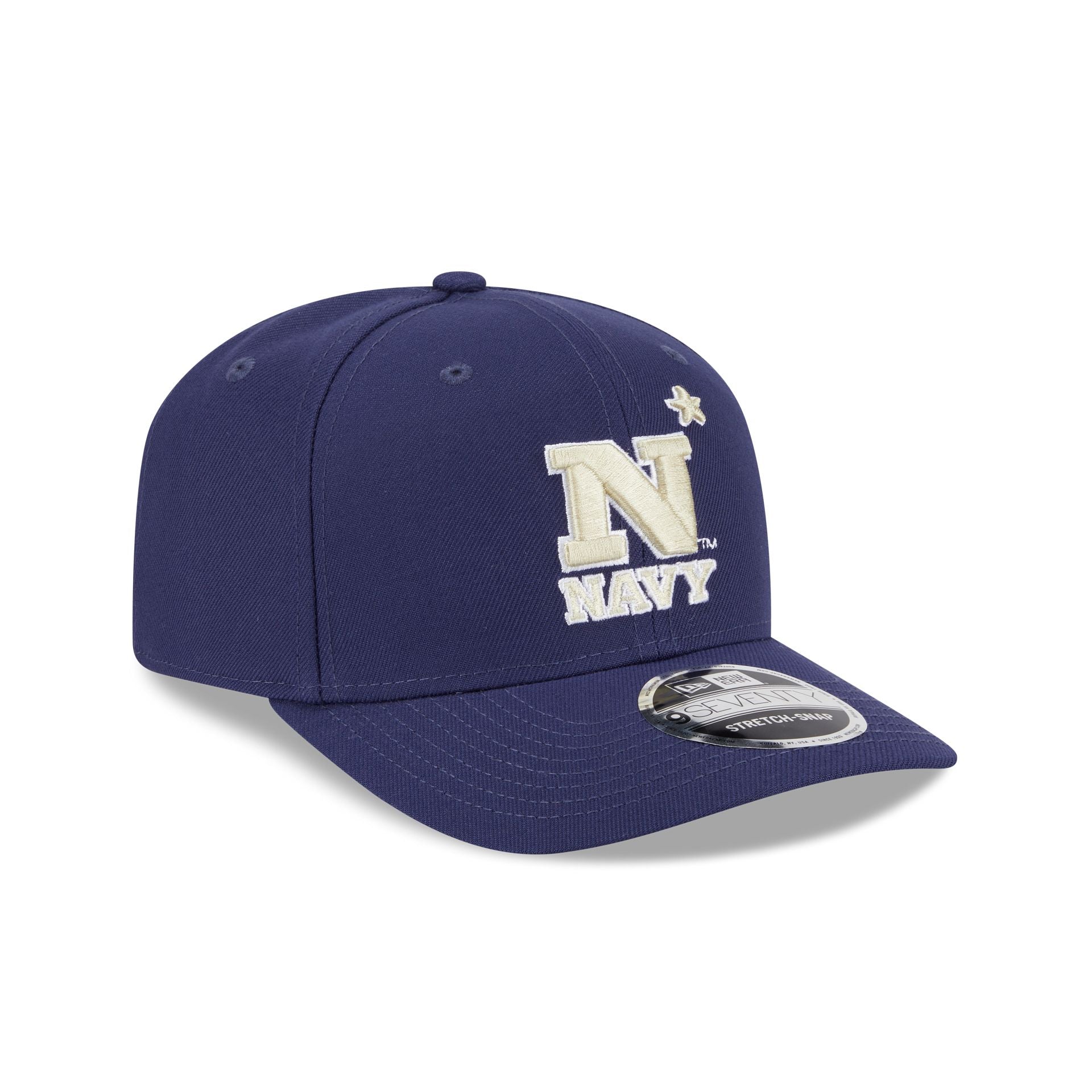 Navy Midshipmen Team 9SEVENTY Stretch-Snap Hat - Image 3