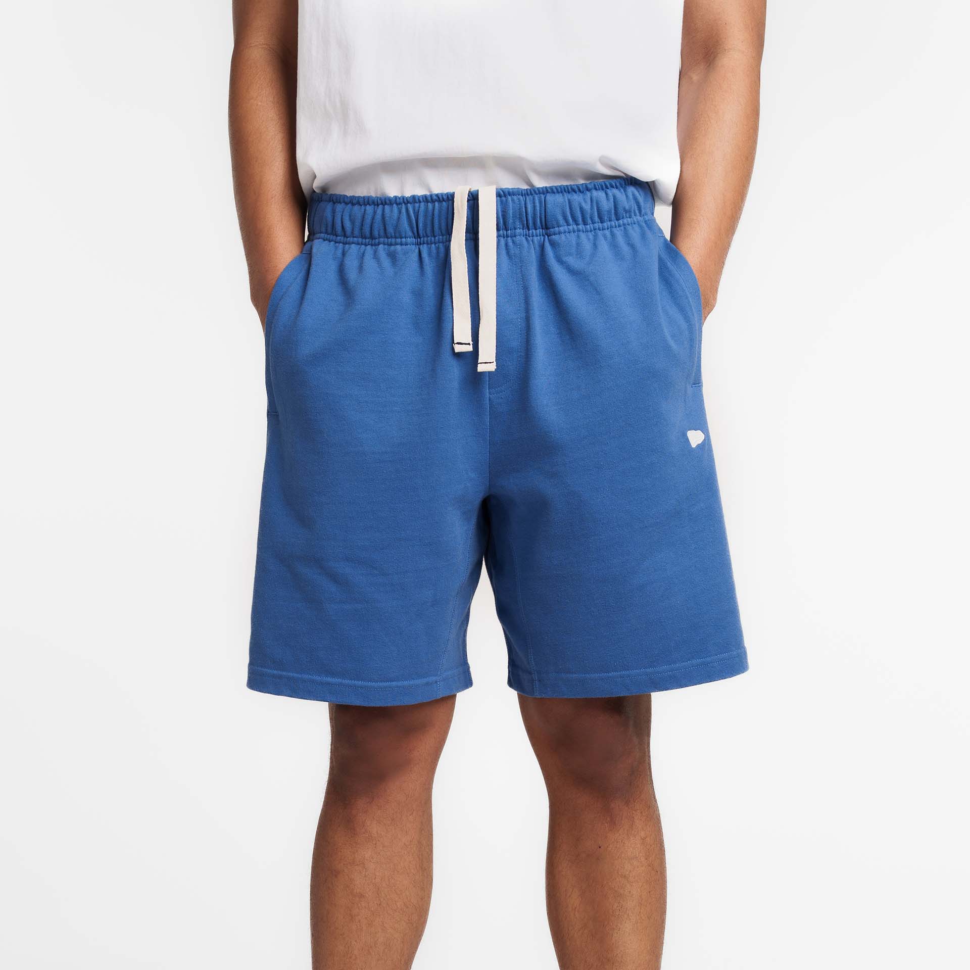 New Era Branded Alden Indigo Sweatshorts - Image 5