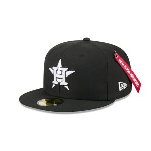 Alpha Industries x Houston Astros Black 59FIFTY Fitted Hat