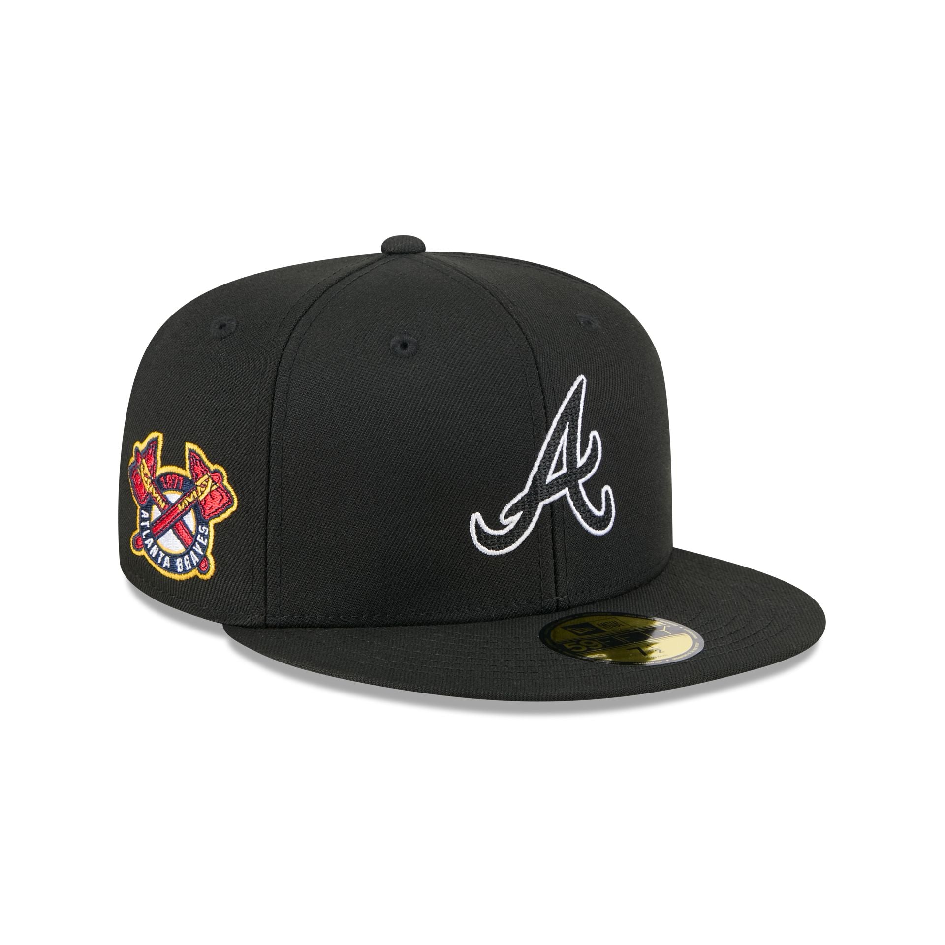 Alpha Industries x Atlanta Braves Black 59FIFTY Fitted Hat - Image 3