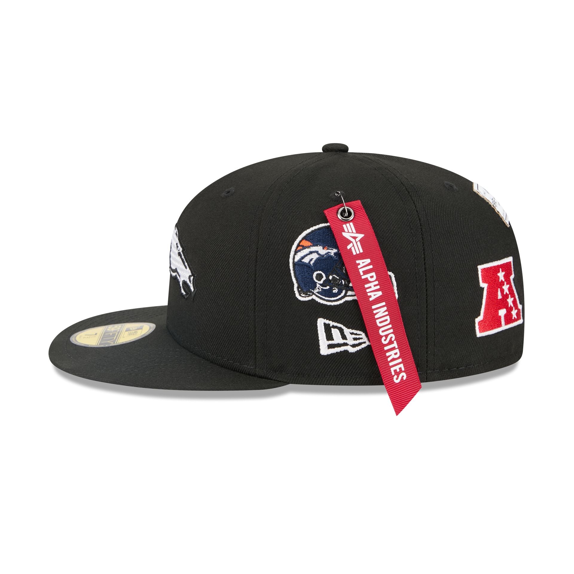 Alpha Industries x Denver Broncos Black 59FIFTY Fitted Hat - Image 4