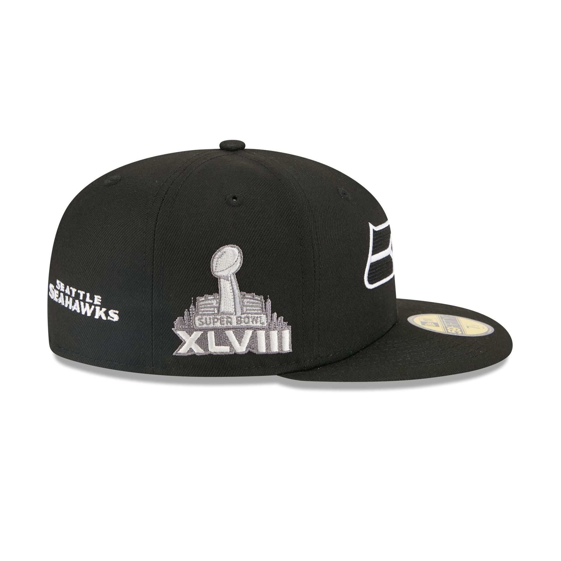 Alpha Industries x Seattle Seahawks Black 59FIFTY Fitted Hat - Image 5