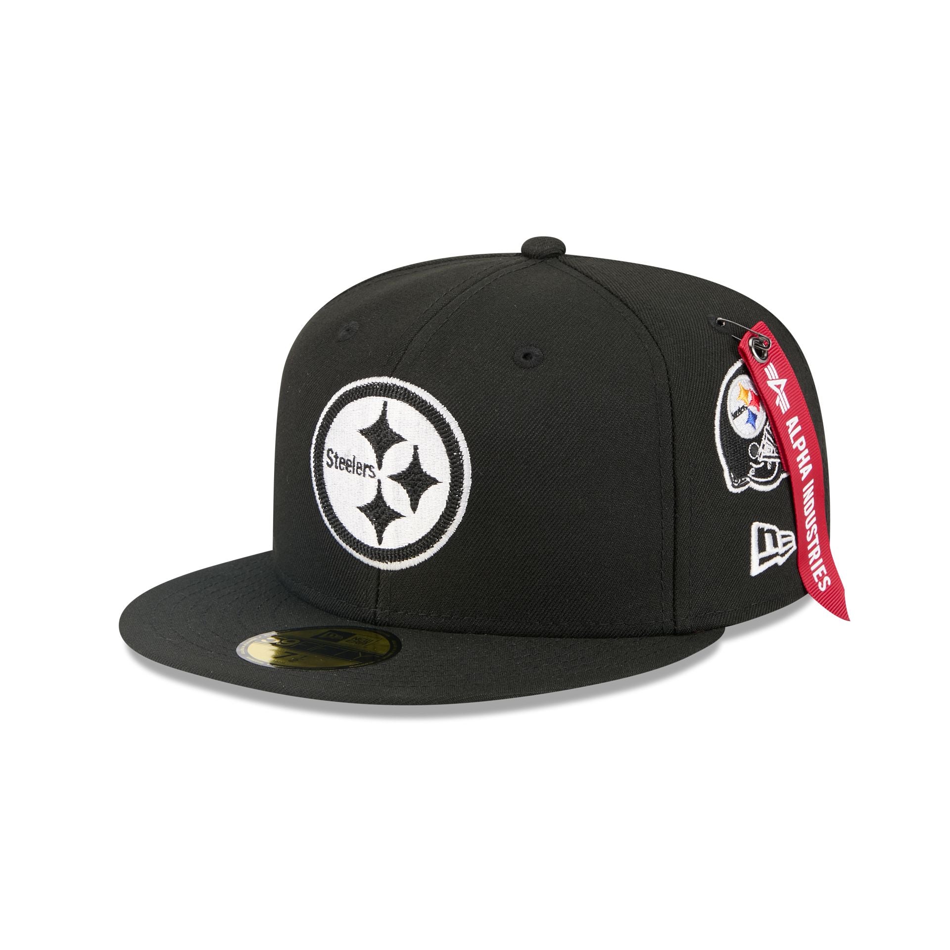 Alpha Industries x Pittsburgh Steelers Black 59FIFTY Fitted Hat
