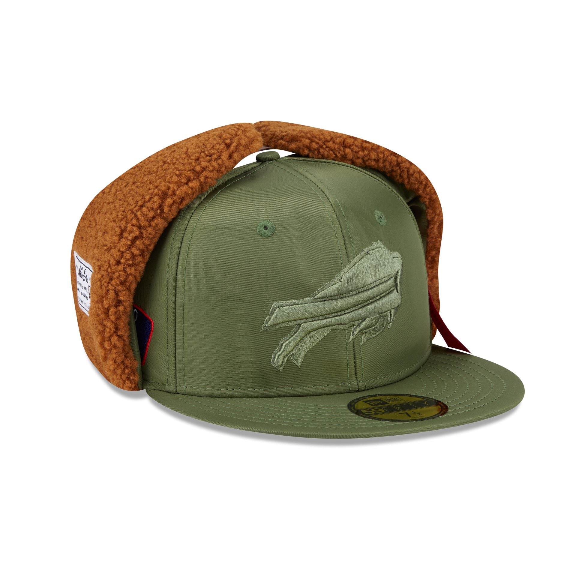 Alpha Industries x Buffalo Bills Olive Green Dog Ear 59FIFTY Fitted Hat - Image 3