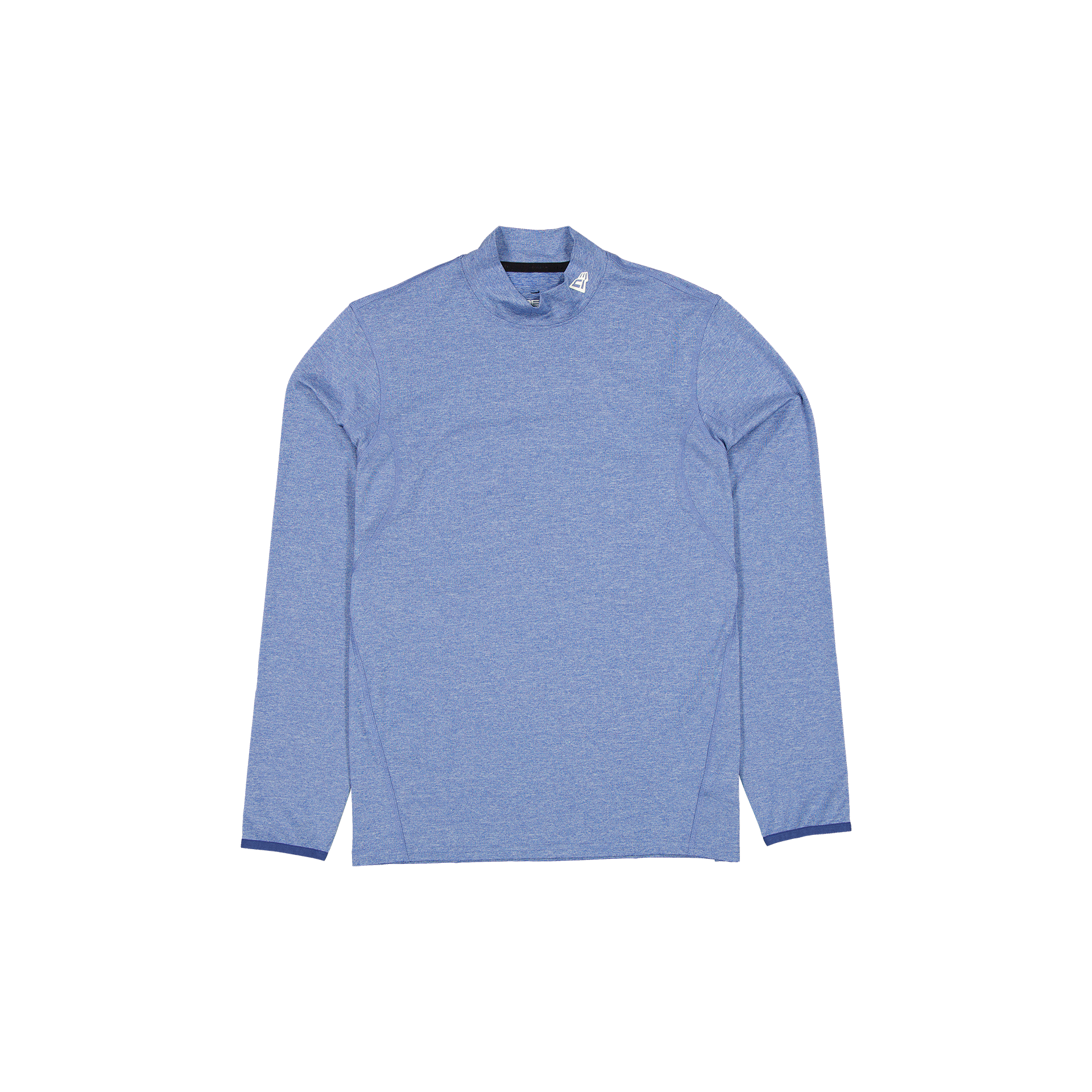 New Era Branded Golf Heather Indigo Blue Long-Sleeve Shirt