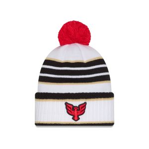D.C. United 2025 Jersey Hook White Pom Knit Hat