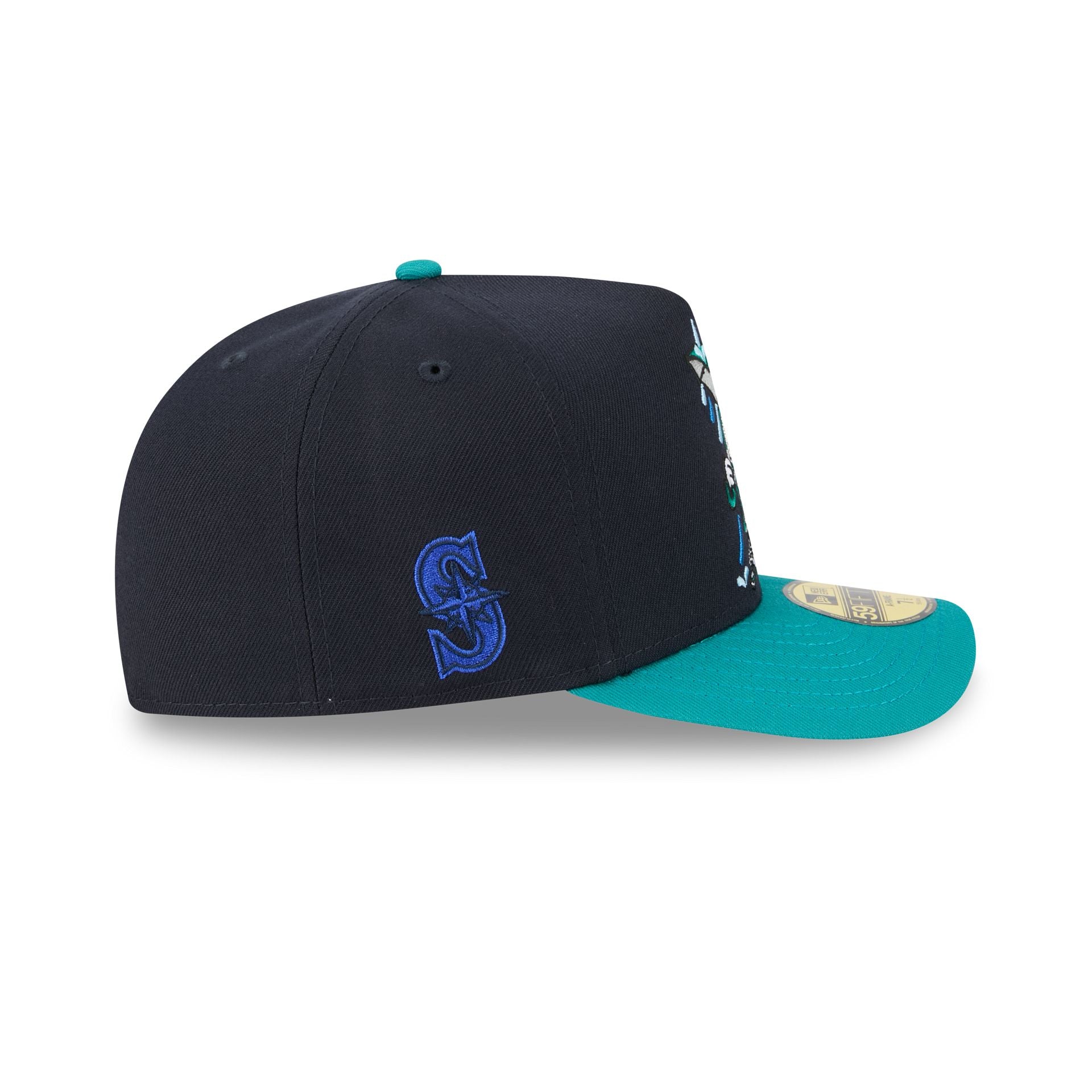 Seattle Mariners Cartoon 59FIFTY A-Frame Fitted Hat - Image 4