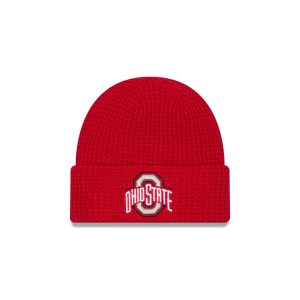 Ohio State Buckeyes Waffle Stitch Knit Beanie Hat