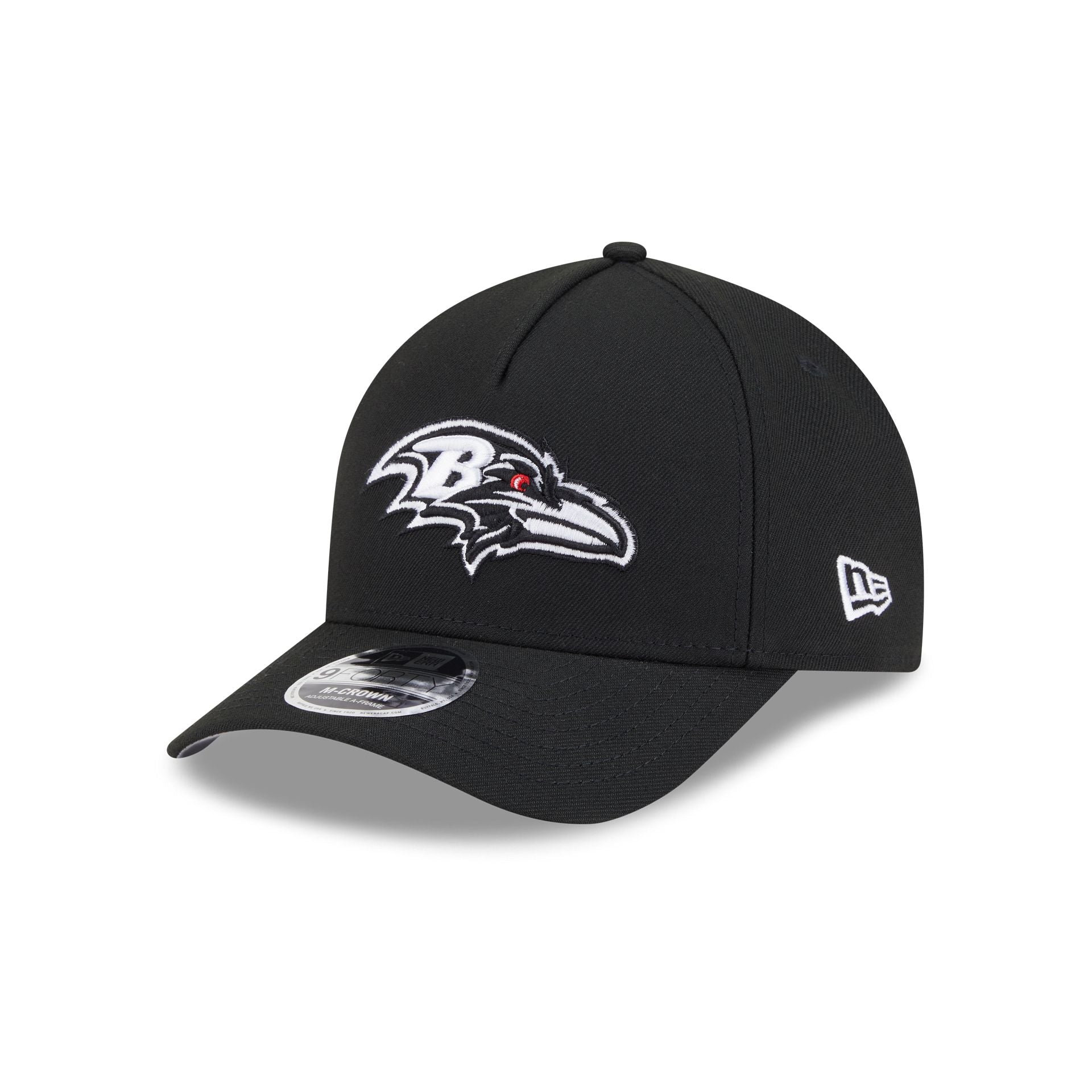 Baltimore Ravens Black & White 9FORTY M-Crown A-Frame Snapback Hat
