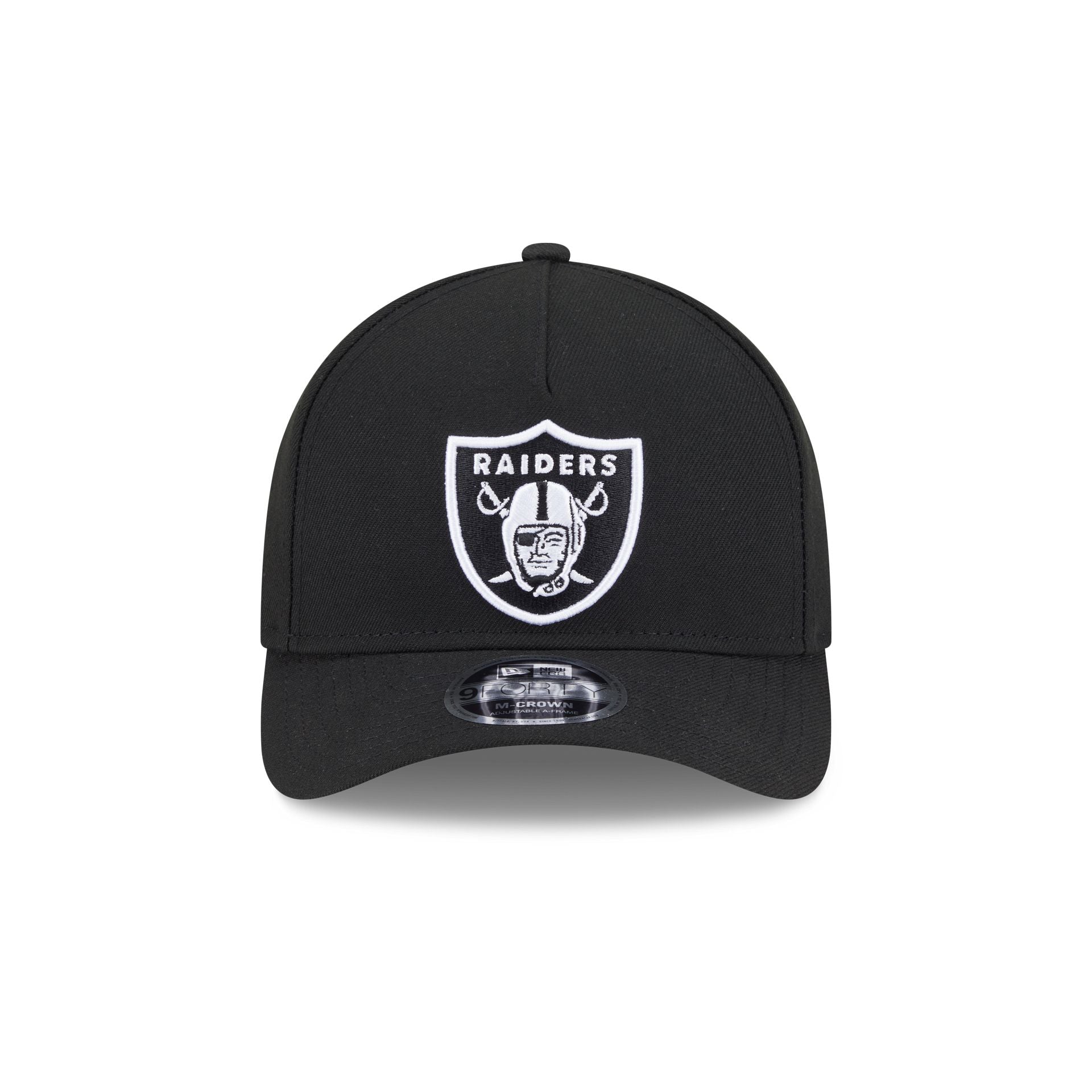 Las Vegas Raiders Black & White 9FORTY M-Crown A-Frame Snapback Hat - Image 2