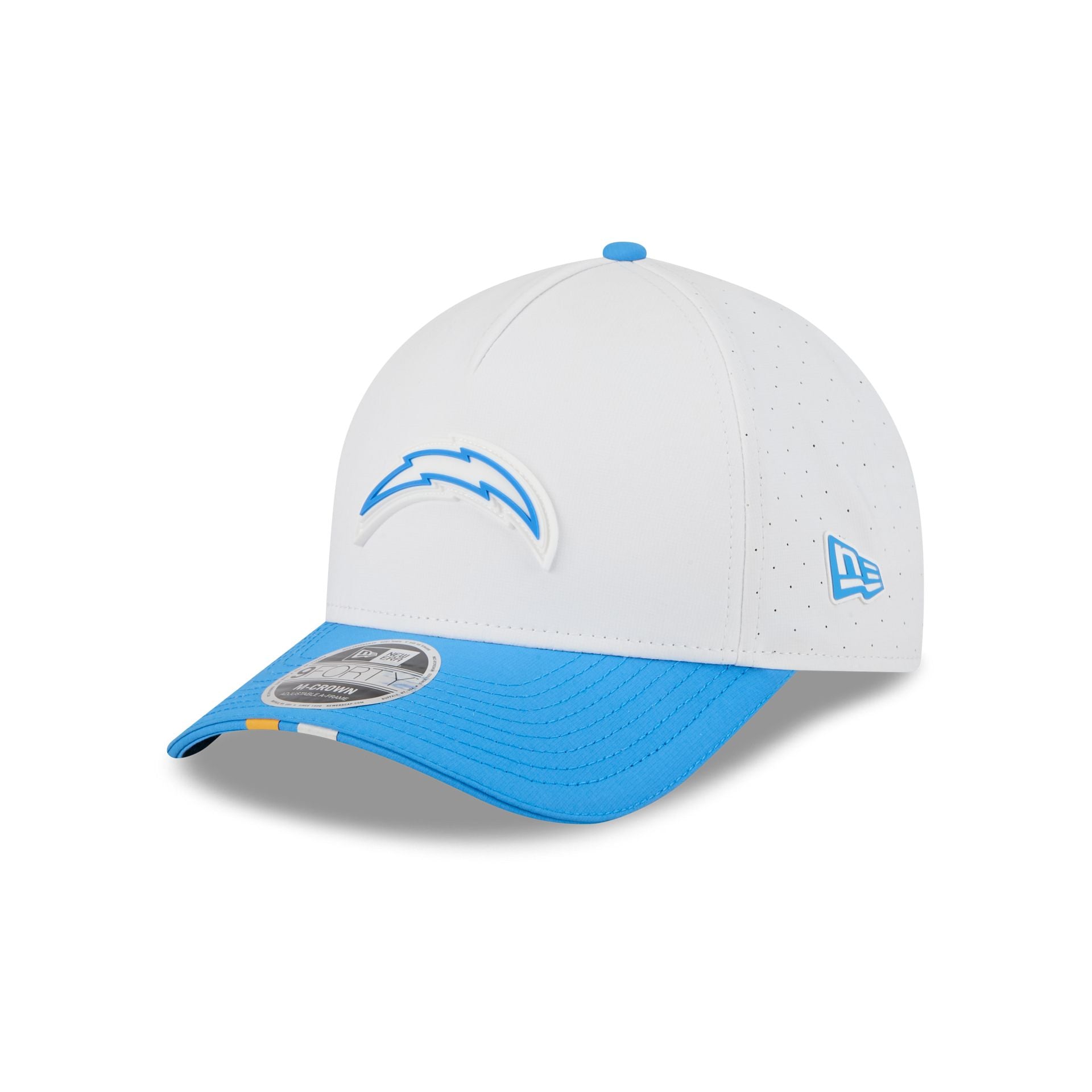 Los Angeles Chargers 2025 Training 9FORTY M-Crown A-Frame Snapback Hat